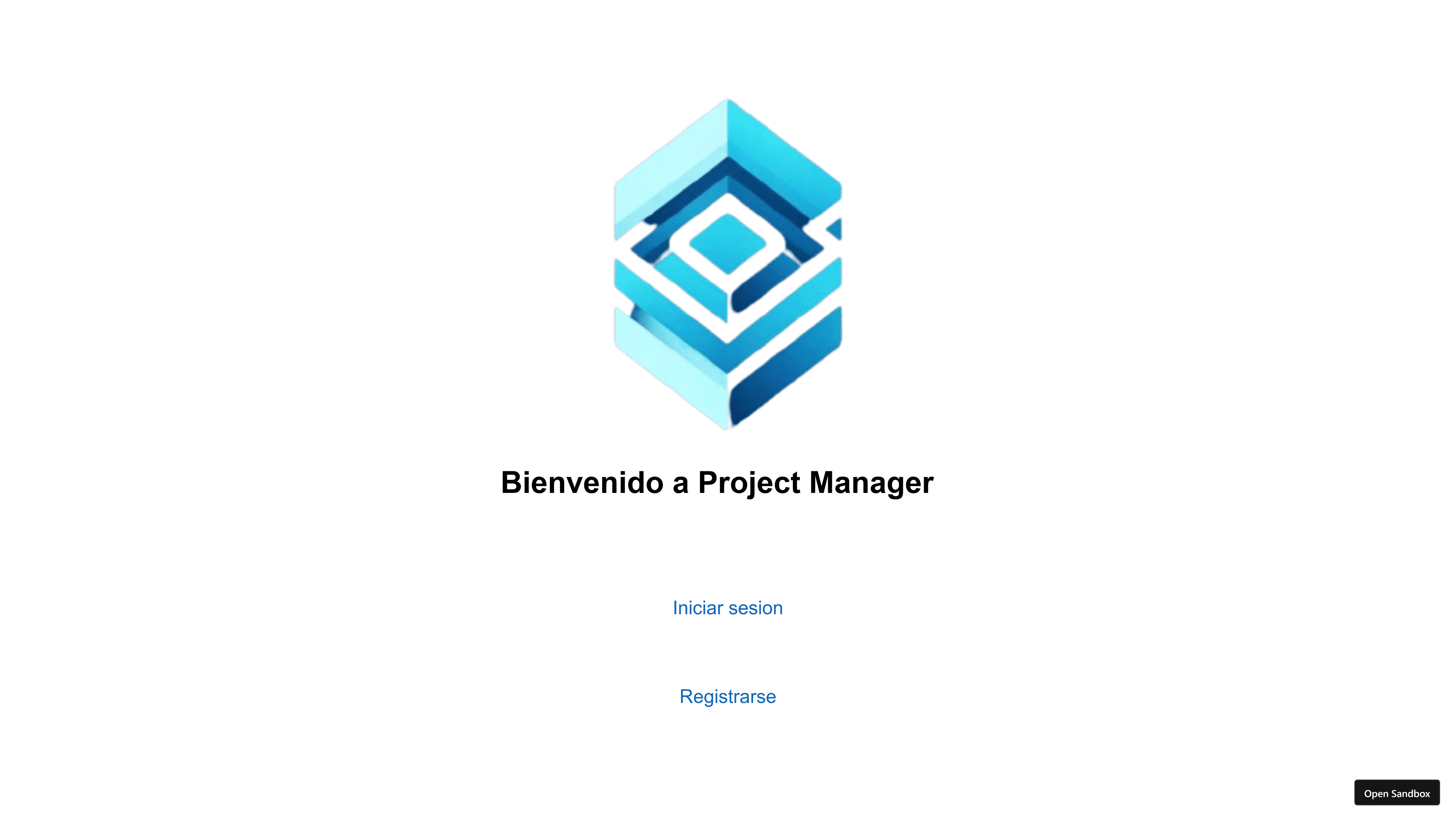 Project Manager home