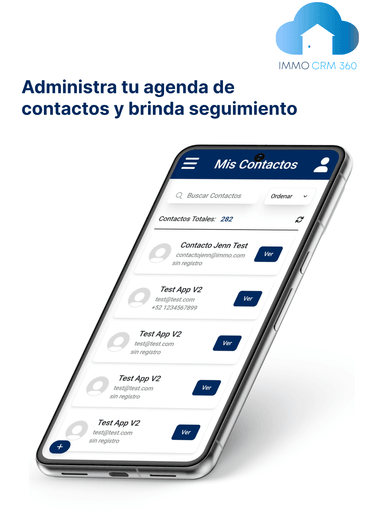 IMMOCRM 360 contact list