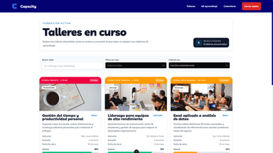 CapaciConnect home page
