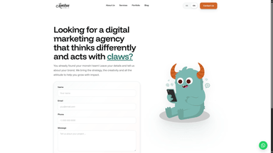 Monstruo Canela contact page