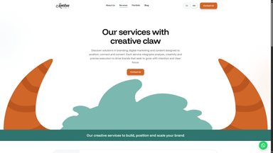 Monstruo Canela services page